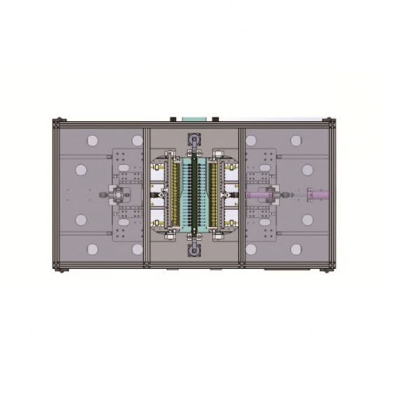 Semi-automatic demoulding machine for rubber injection