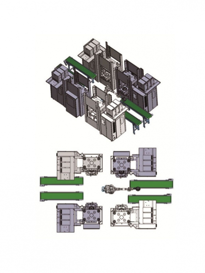 南京Automatic production line of rubber injection robot demoulding