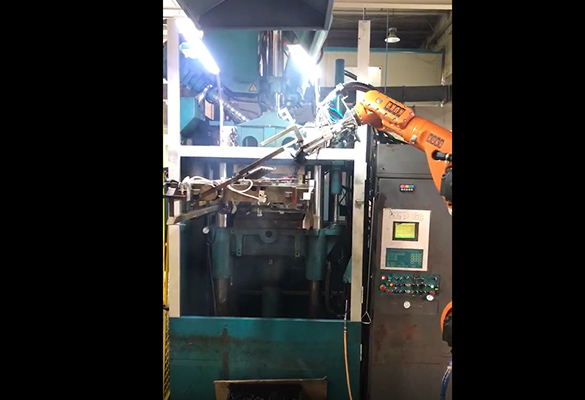 URP double shuttle mold robot assisted demoulding automation